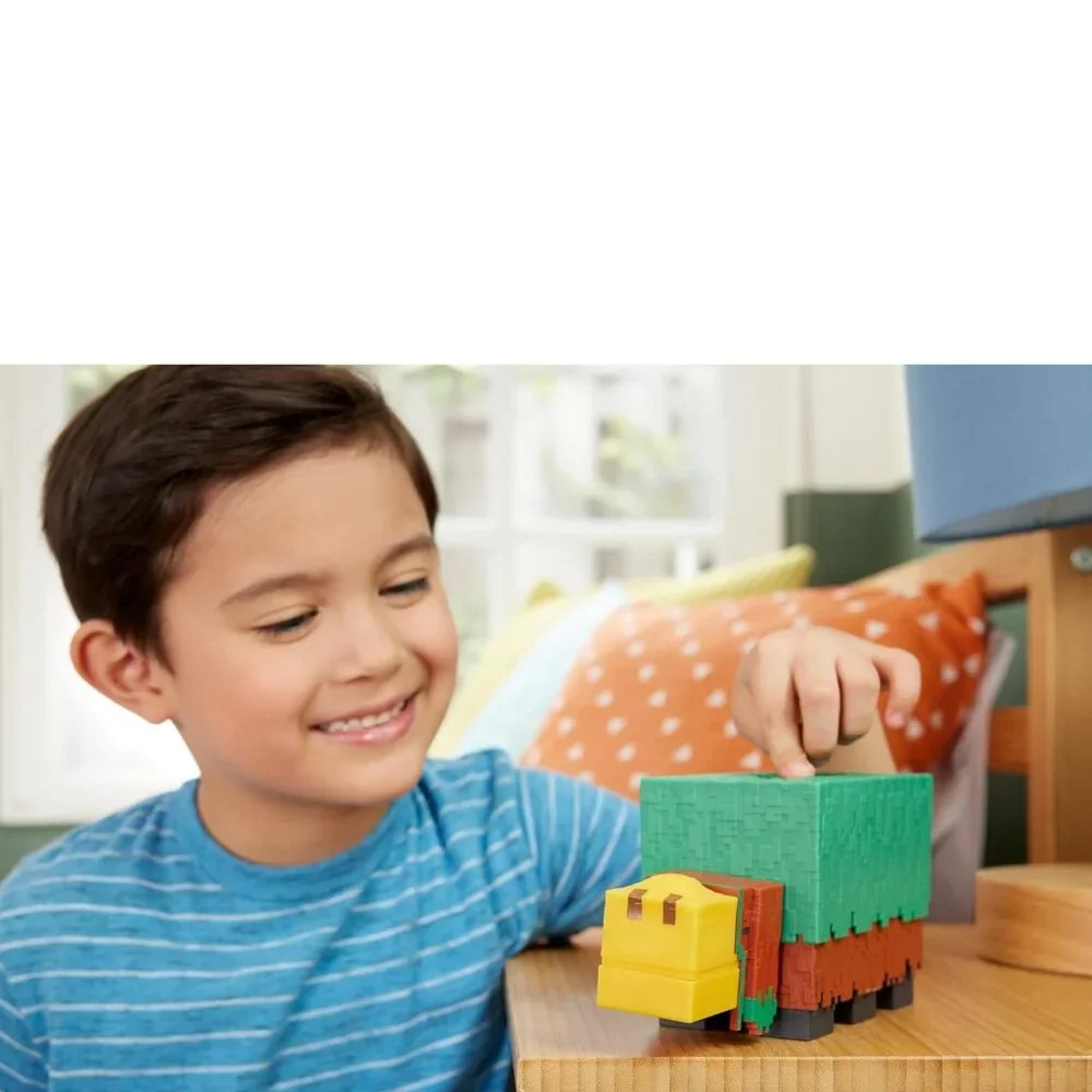 NEW Mattel Minecraft Sniffer Action Figure with Sounds & Pixelated Design 7